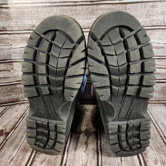 LONDON FOG Youth Girl's 4/5 Pull On Winter Snow Boot Blue Black - Picture 8 of 10